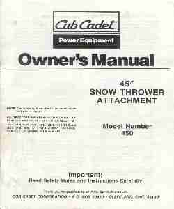 Cub Cadet Snow Blower 450-page_pdf